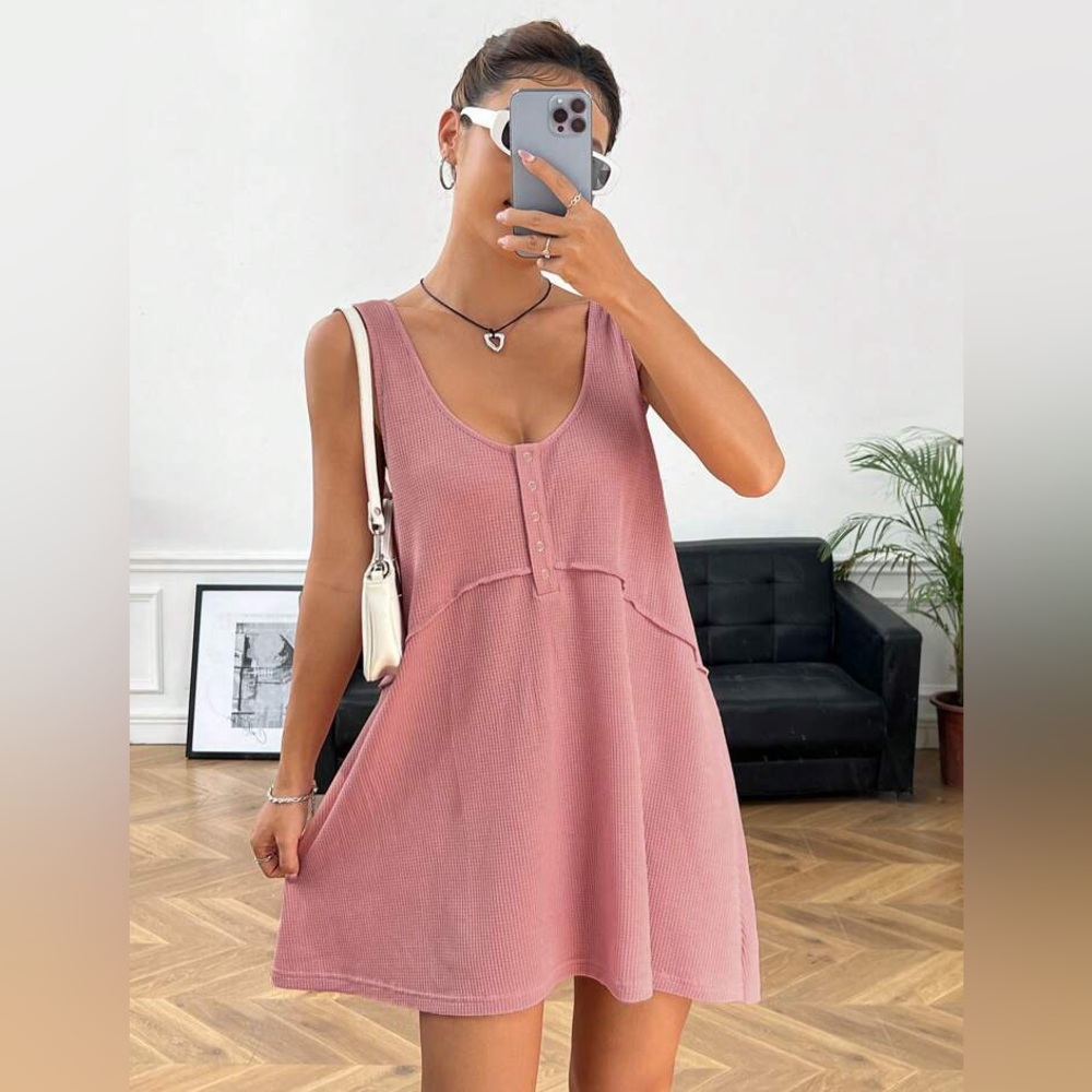 Women's Pink Sleeveless dress